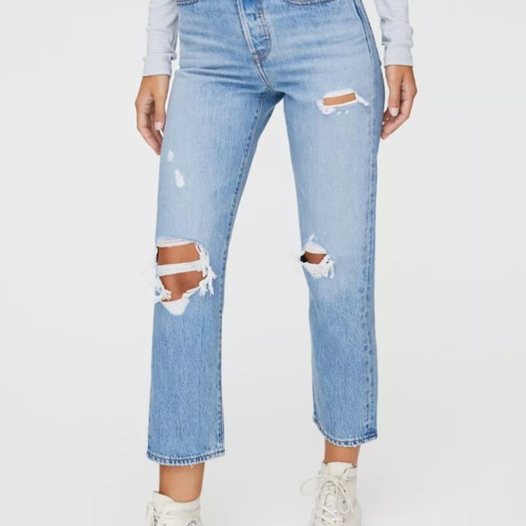 Levi's Wedgie Straight High-Waisted Mom Jean Size 26 - Picture 3 of 16